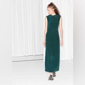 Beautiful Emerald 100% Silk Dress from & Other Stories